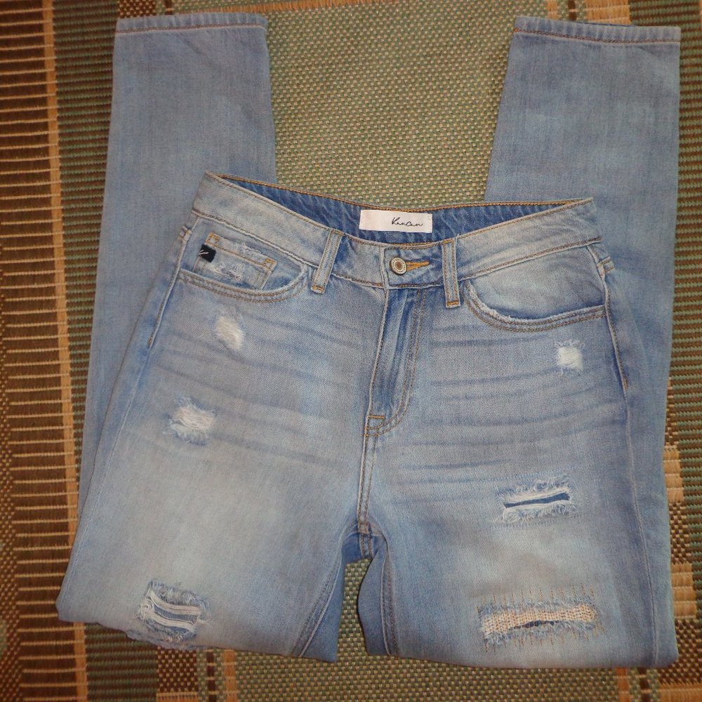 Kan Can Los Angeles Destroyed Denim Faded Blue Jeans 3/25